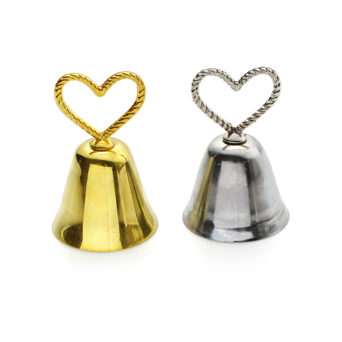 Other Wedding Favors size 6X34cm beautiful gold silver kissing bell place card holder po holder table decoration party9844963