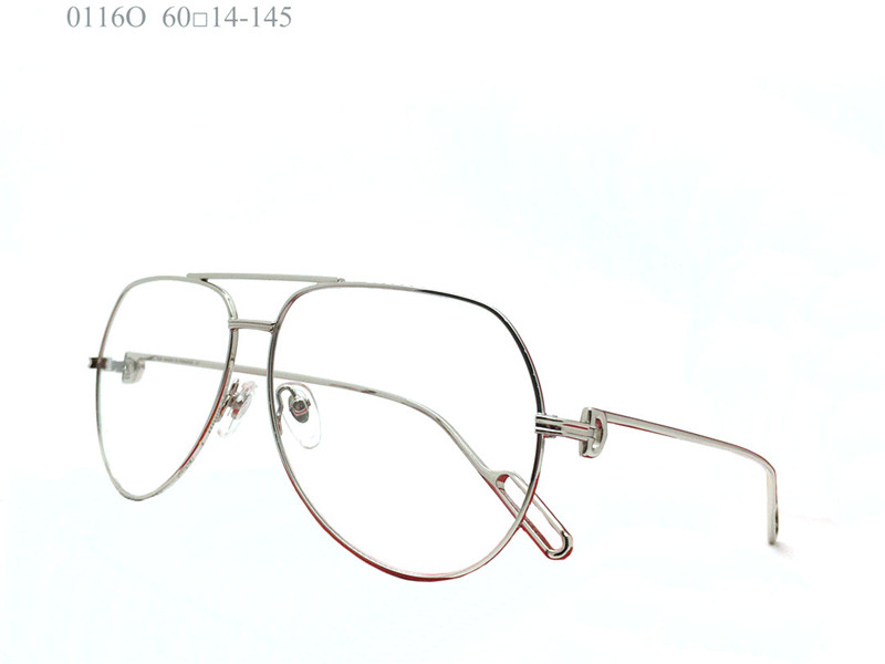 Ny modedesignpilot K Gold Frame Optical Eyewear 0116o Classic Simple Style With Box Can Do Recept Lenses