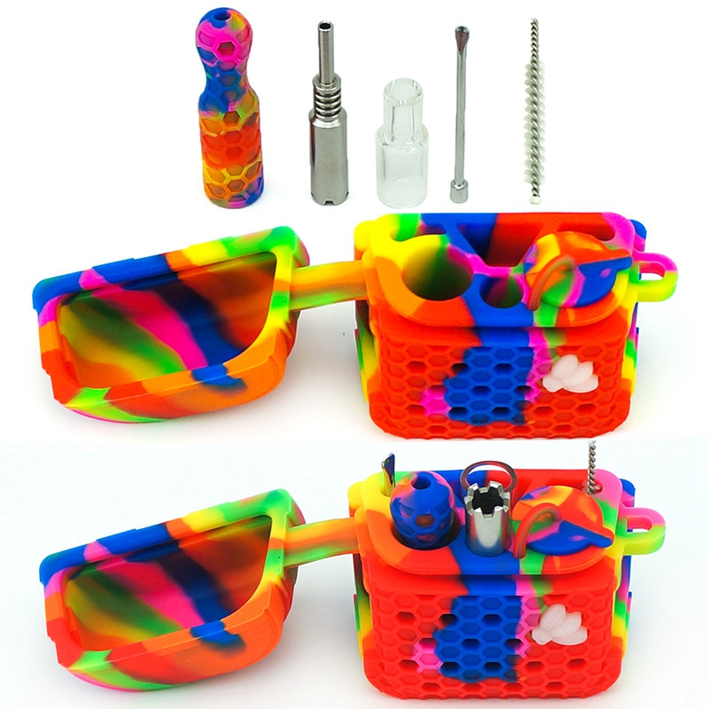 Kit de tuyaux multifonctions de style cartable en silicone coloré