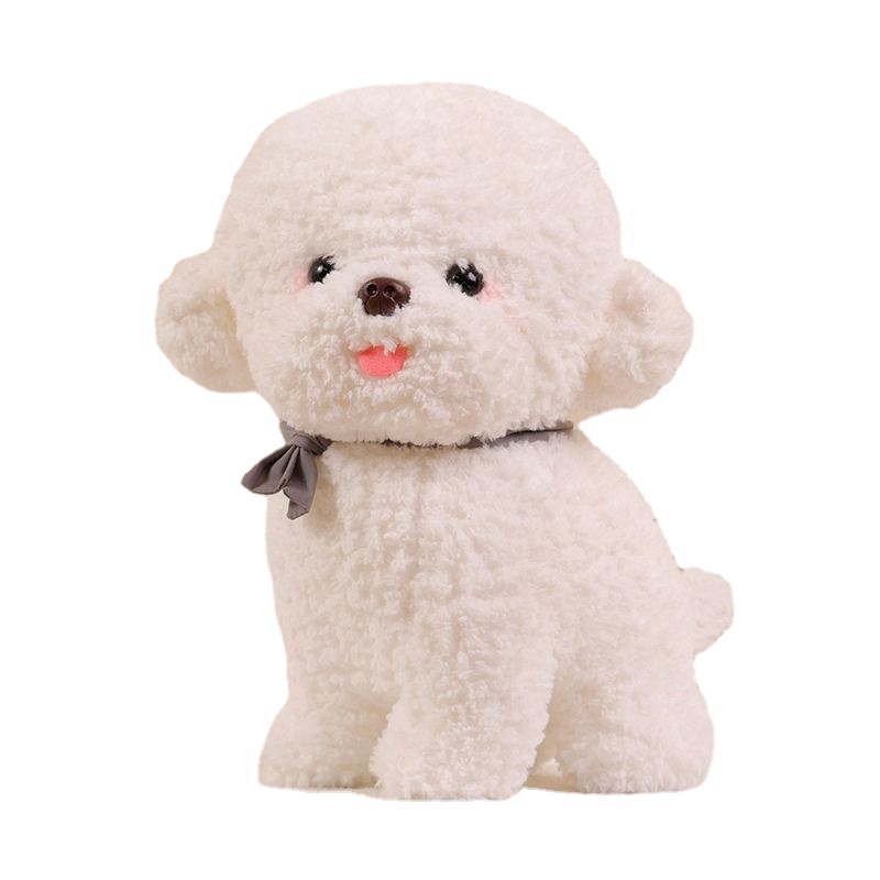 高品質のシミュレーションBichon Frize Dog Dog Plush Toy Stifted Korea LifeLike Pomeranian Dog Puppy Doll Doll Home Decor Kid Brithdayギフト