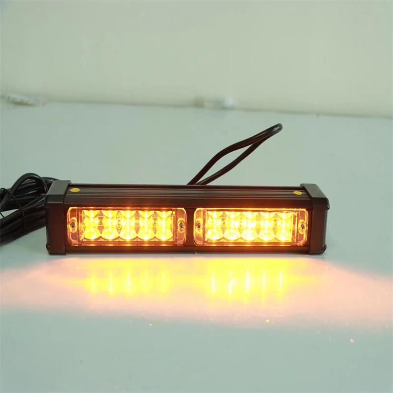 27 cm 10LEDS BIL STROBE VARNING Ljus Polis Ambulans Fire Truck Emergency Lights Flashing Lamp med 2 konsoler vardera LED 4W vattentät