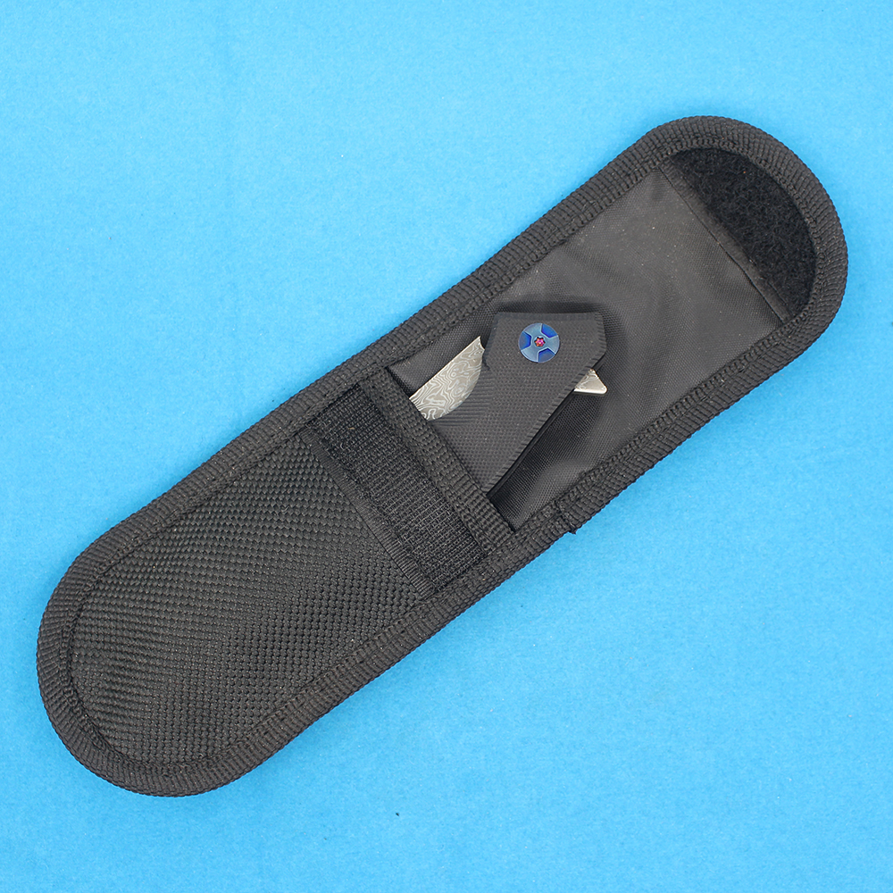 Utomhus flipper f￤llkniv VG10 Damascus st￥lblad G10 med rostfritt st￥lpl￥thandtag EDC Pocket Folder Knives R1248