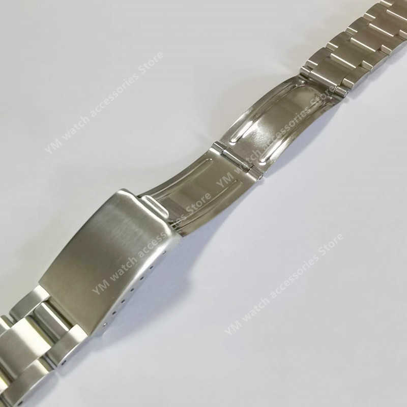 Cinturini orologi 316L Solid Brush Acciaio inossidabile 18mm 19mm 20mm Silver Oyster Curved End Dive Watch Strap Band Bracciale adatto ROX Wa255O
