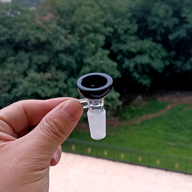 Cachimbos de água de vidro preto com percoladores espirais Reciclador Dab Rig Pipe para fumar