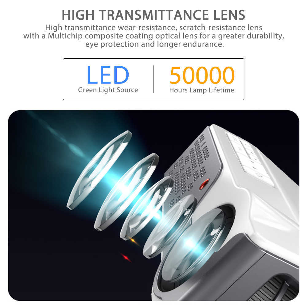 Projectors Thundeal Full HD Native 1080p Projector TD96 TD96W Projetor LED WIFI WiFi Android Multi-Screen Beamer 3D Video HD Proyector T221216