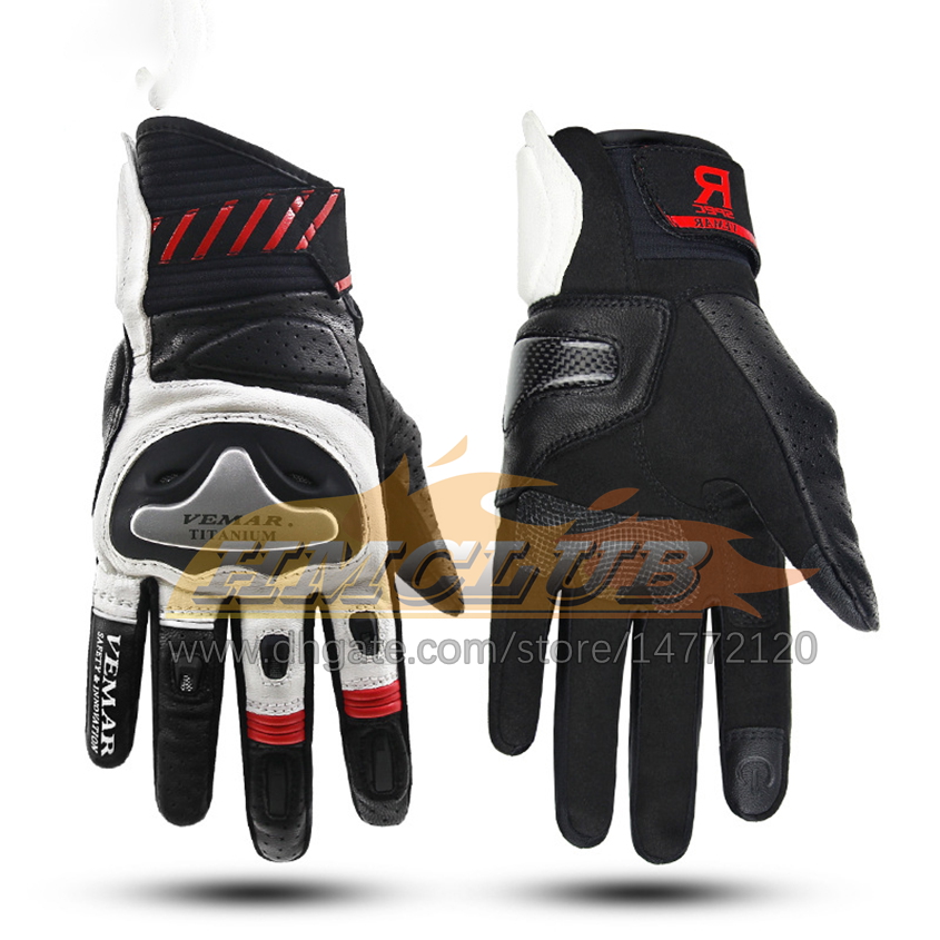 ST688 Motorfietshandschoenen Heren Leather Protection Racing Handschoenen Motohandschoenen Motocrosshandschoen 4-kleuren maat M L XL XXL