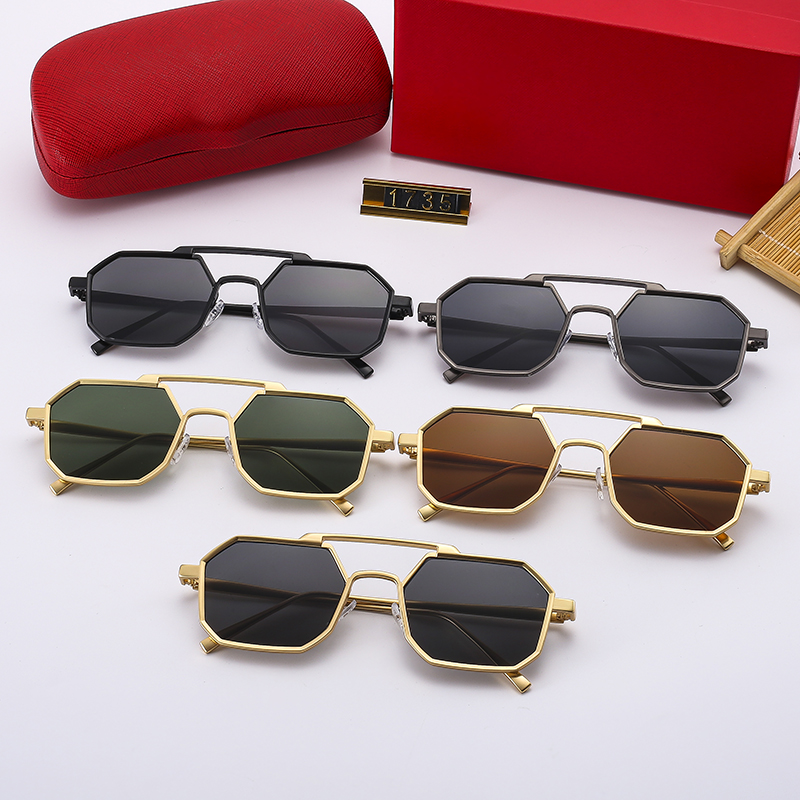 mens metal vintage sunglasses double nose bridge eyeglasses small square frames designer model gold green fashion eyewear for man 301d