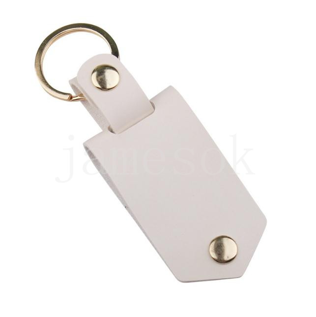 DIY sublimeringsöverföring Foto klistermärke Keychain gåvor för kvinnor läder aluminiumlegering bilnyckel hänge gåva de935