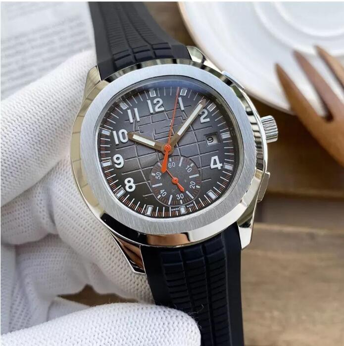 Mens 시계 자동 기계식 시계 40mm 방수 비즈니스 고무 스트랩 손목 시계 Sapphire Luxe Gifts for Men236G