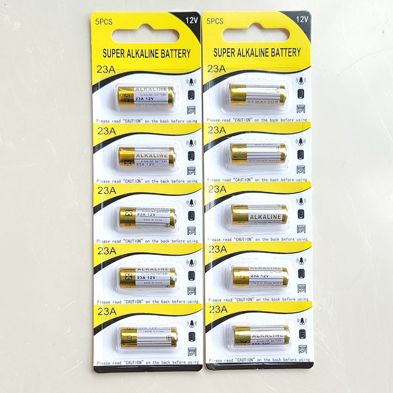 Batteria alcalina 2000 pezzi 12V 23A A23 MS21/MN21 V23GA LR23 L1028 5 pezzi imballaggio in blister