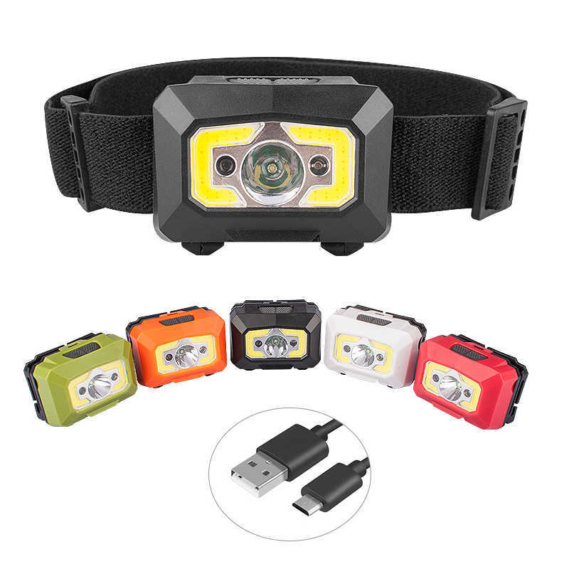 Светодиодная фара безопасности фары шлема 2 в 1 XPE COB Light Light Construction Rescue Work Cap USB Перезаряжается