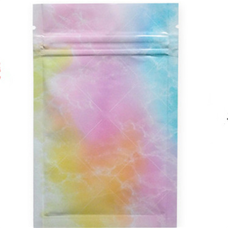 Lege pakket geurbestendig mylar tas verpakking stand -up buidels warmteafdichtingsafweerbare eetbare zakken met raam kleine moq aanpassing