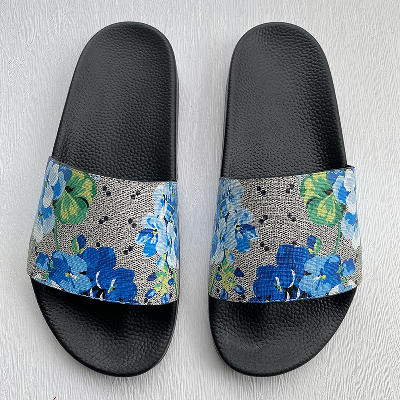 TSM Slippers Sheer Slides Designer Women Women Men Rubber Flower Slides شفافة الهلام Slipper Sandals أحذية أزياء مع صندوق الحجم 36-46 TopSportmarket