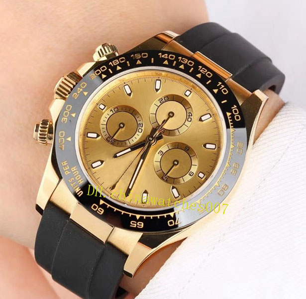 Świąteczny styl prezentu Watch 18K Gold Automatyczny Zegar męski 40 116503 116520 116523 116523 116518 116509 116506 116500 1278E