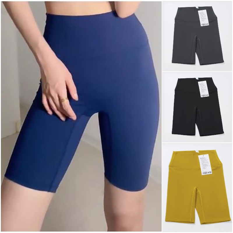 LU-WFK0321 Ajuste de yoga pantalones cortos para mujeres que corren pantalones ajustados de ajuste cerrado para adultos altura de la cintura alta, use ni￱as pantalones delgados el￡sticos