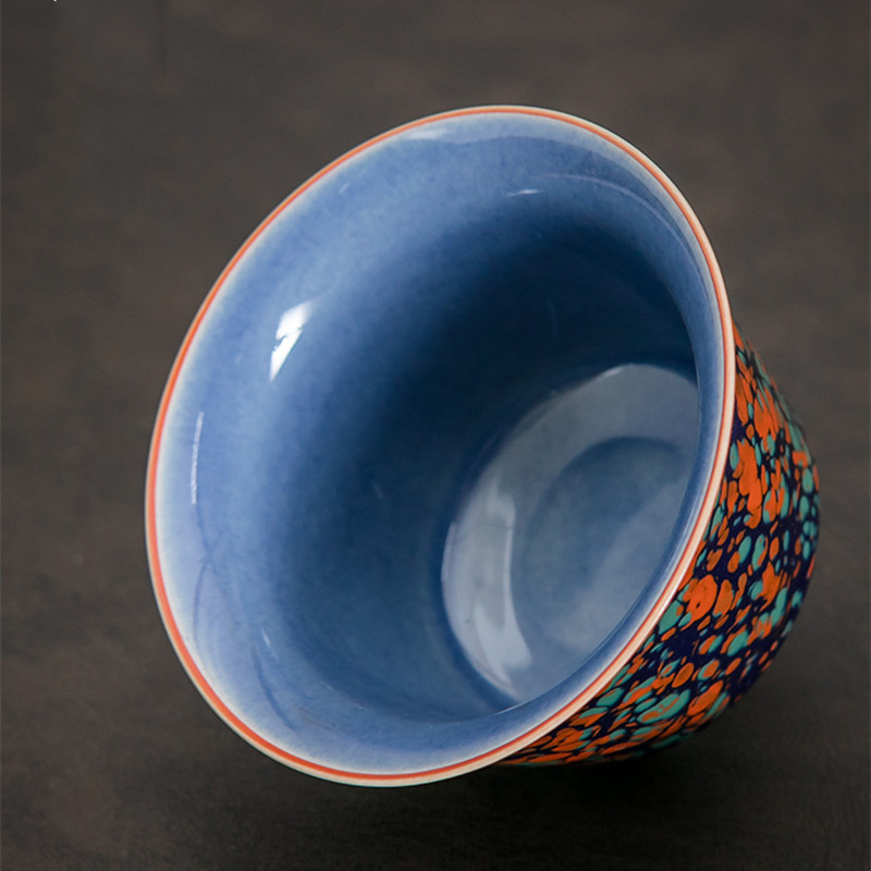 فرن التغيير السيراميك جايوان شاي الشاي المصنوع يدويًا Tureen Bowl اليابانية الفاخرة الشاي الشاي