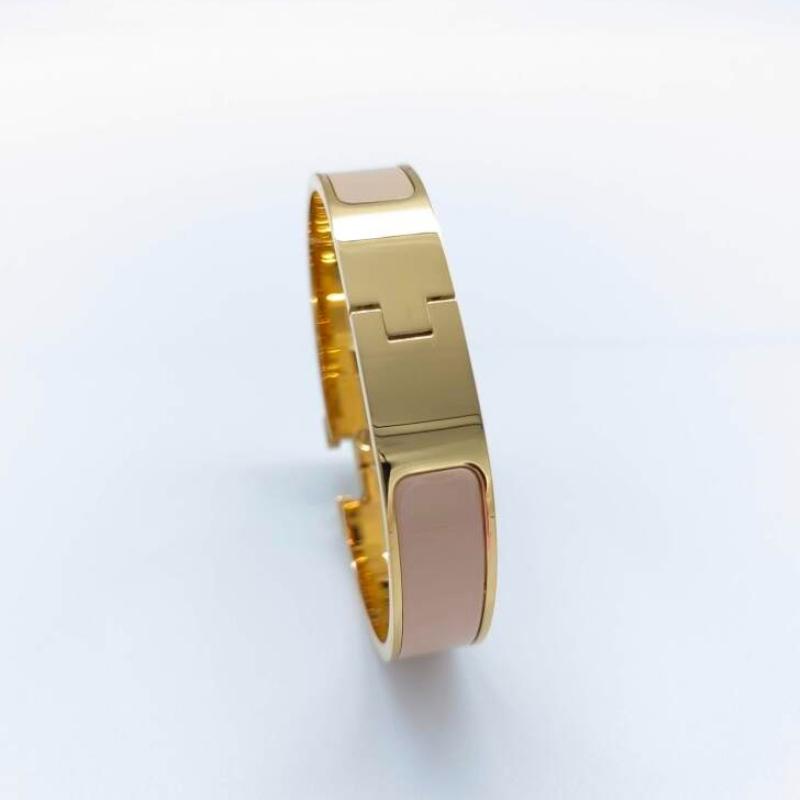 Bracelets de manchette en acier inoxydable de créateur, bijoux pour femmes et hommes, 18 couleurs, boucle en or, 17 19, taille 256Q268N