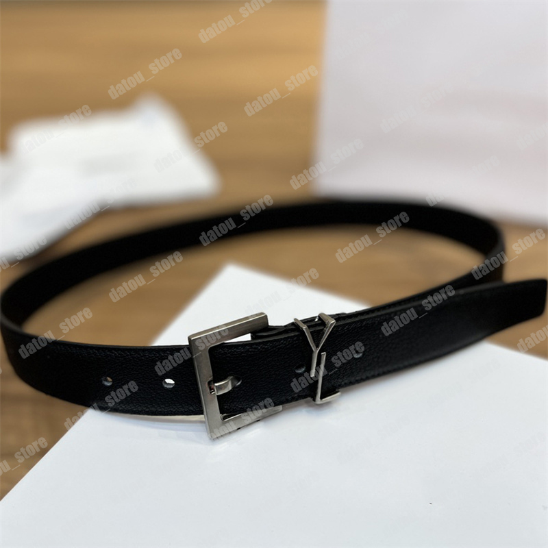 Woman Cowskin Belts High Quality Designer Belt For Women Gold Silver Copper Buckle Y Ladies Waistband Luxury S Belts With Box 30mm247n