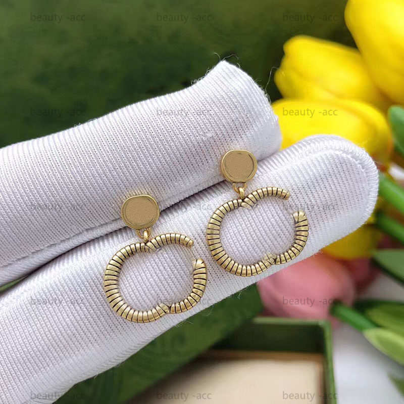 Boucles d'oreilles en or de luxe pour femmes designer bijoux de luxe Boucle d'oreilles de luxe avec boîte g cerceaux pour femmes