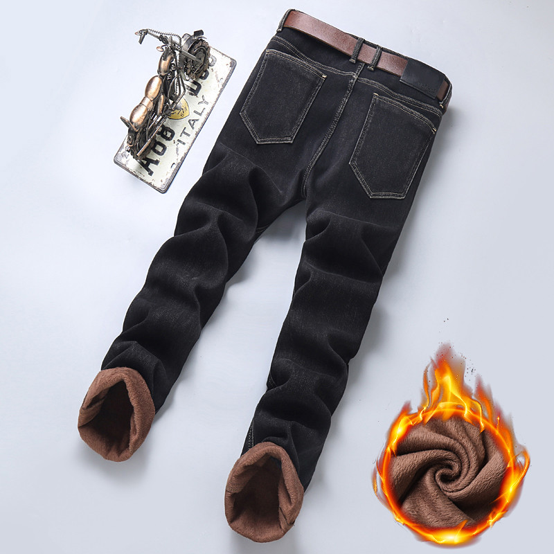 New JEANS chino Pants pant Men's trousers Stretch Autumn winter close-fitting jeans cotton slacks washed straight business casual XL9516