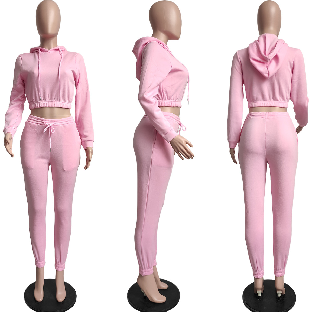 Two Piece Pants Sweat Suits Women Casual Hoodie and Trousers Set Sporty Tracksuits Free Ship