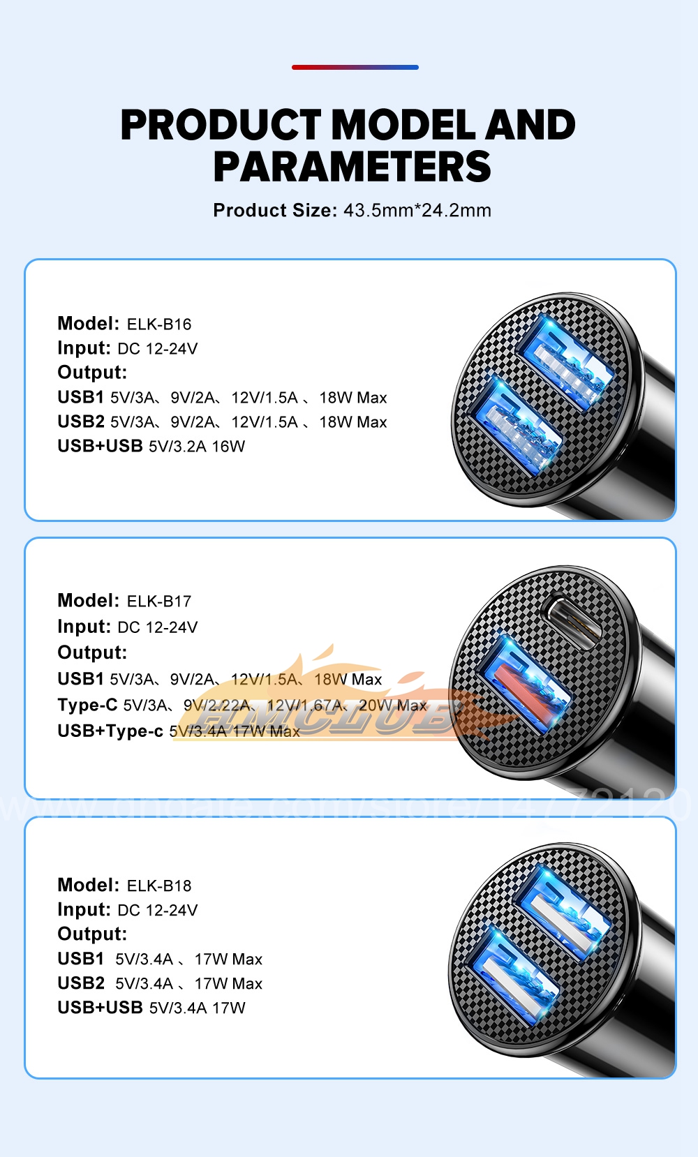 CC368 USB -billaddare 40W Typ C PD -laddare Fast Charger QC 3.0 SCP AFC Snabbladdning för Huawei Samsung iPhone 13 12 Pro Max