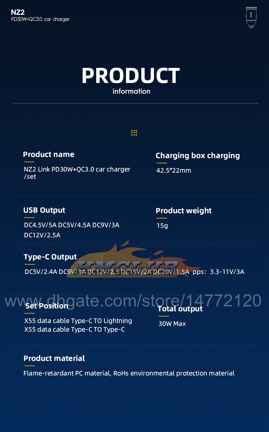 CC380 MINI PD 30W USB CAR Charge سريع الشحن QC3.0 Supercharge FCP لـ iPhone 13