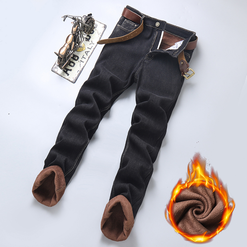 New JEANS chino Pants pant Men's trousers Stretch Autumn winter close-fitting jeans cotton slacks washed straight business casual XL9516