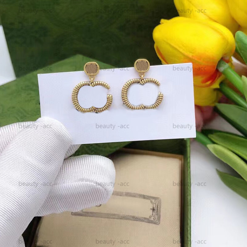 Boucles d'oreilles en or de luxe pour femmes designer bijoux de luxe Boucle d'oreilles de luxe avec boîte g cerceaux pour femmes