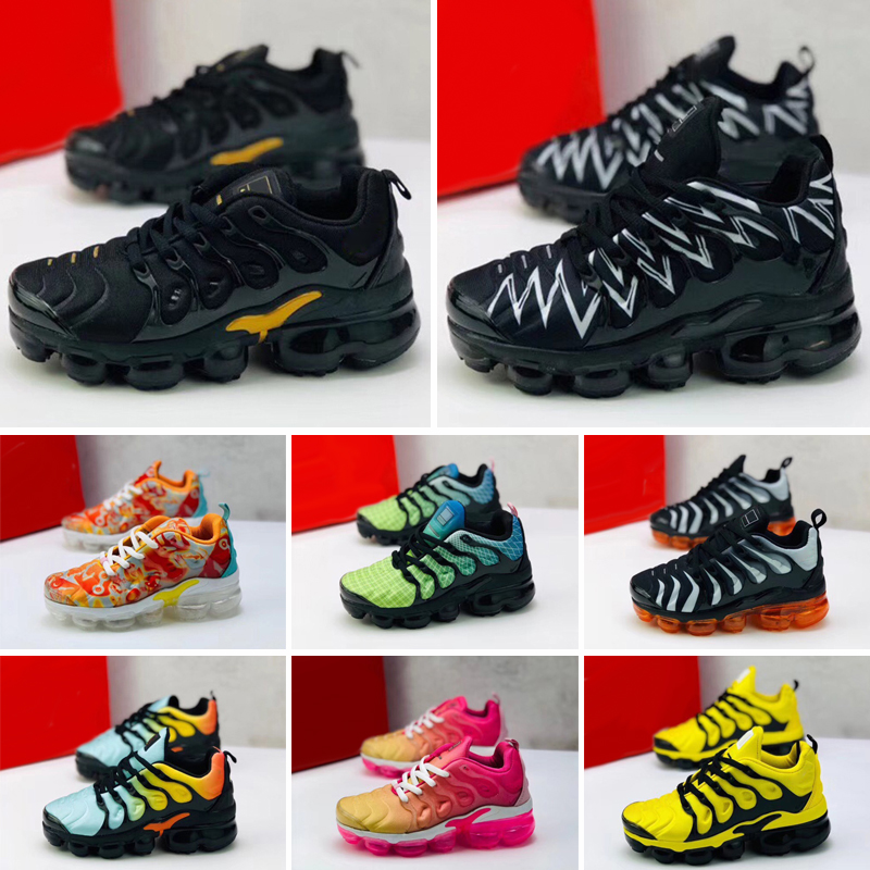 2021 Kids TN Plus Designer Shoes Sports Running Children Boy Girls Trainers Sneakers Classic Outdoor Toddler 24-35