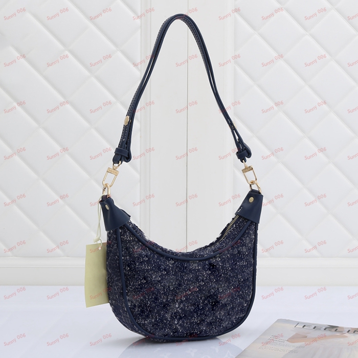 Bolso cruzado de diseñador, bolso clásico de lujo para mujer, bolsos de moda, bolsos de hombro para mujer, billetera multicolor, monedero de media luna