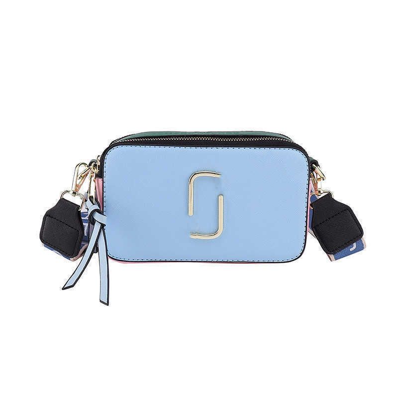 Retail Women Bags New 2022 Contrast Color Small Square Bag Trend Letter Single Shoulder Messenger Bag286q