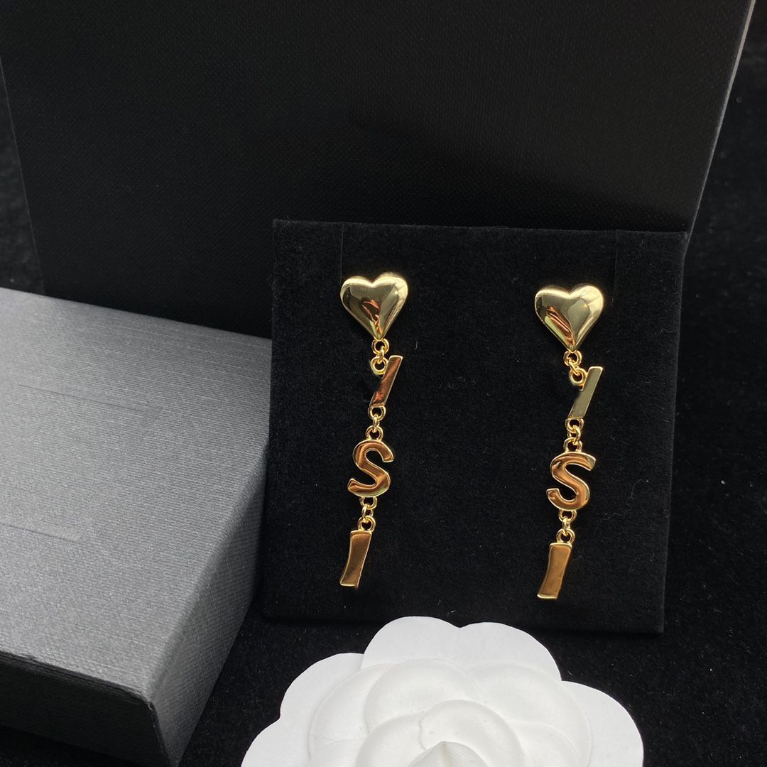 Fashion Women 18K Gold Plated Designer Ear Stud Earrings Brand Designers 13 Style Geometry Letters Crystal Earring Wedding Party Jewelr 2234