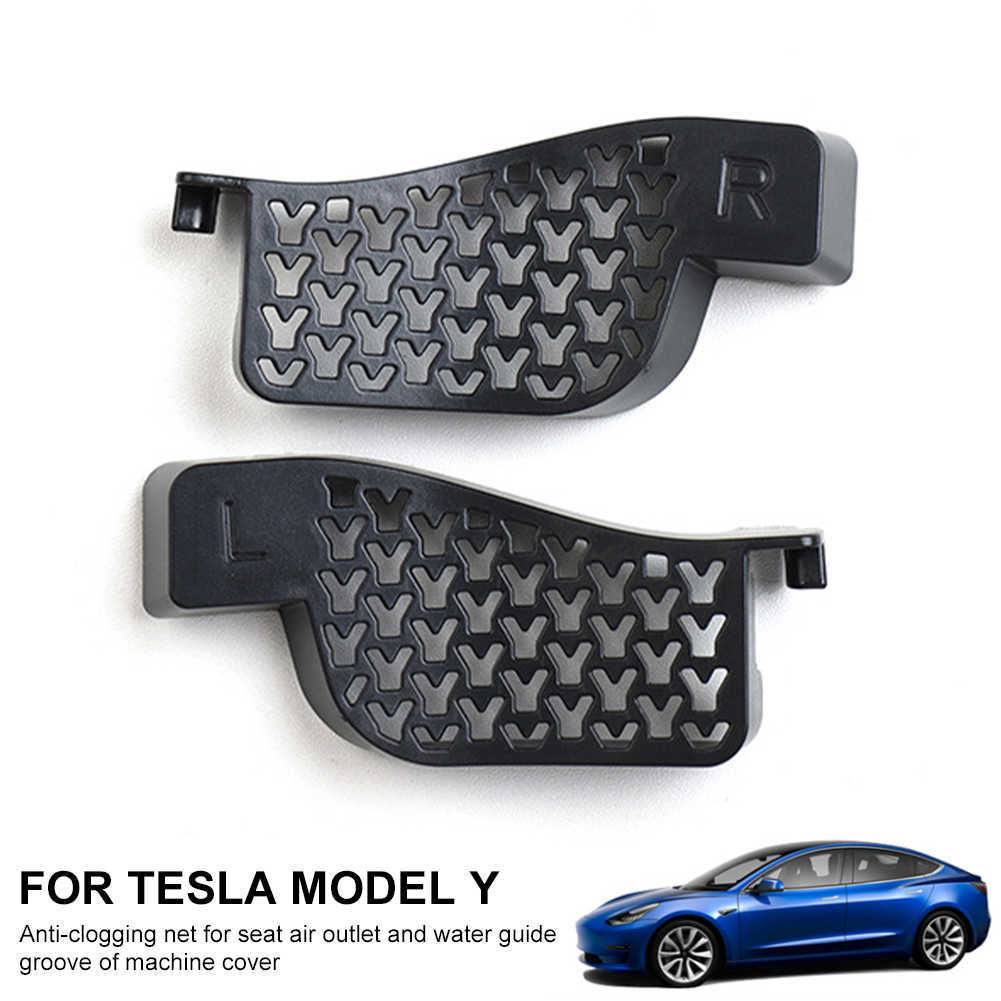 Tesla 모델 용 파편 필터 Y 전면 트렁크 워터 가이드 그루브 필터 방지 물 채널 필터 인터넷 액세서리