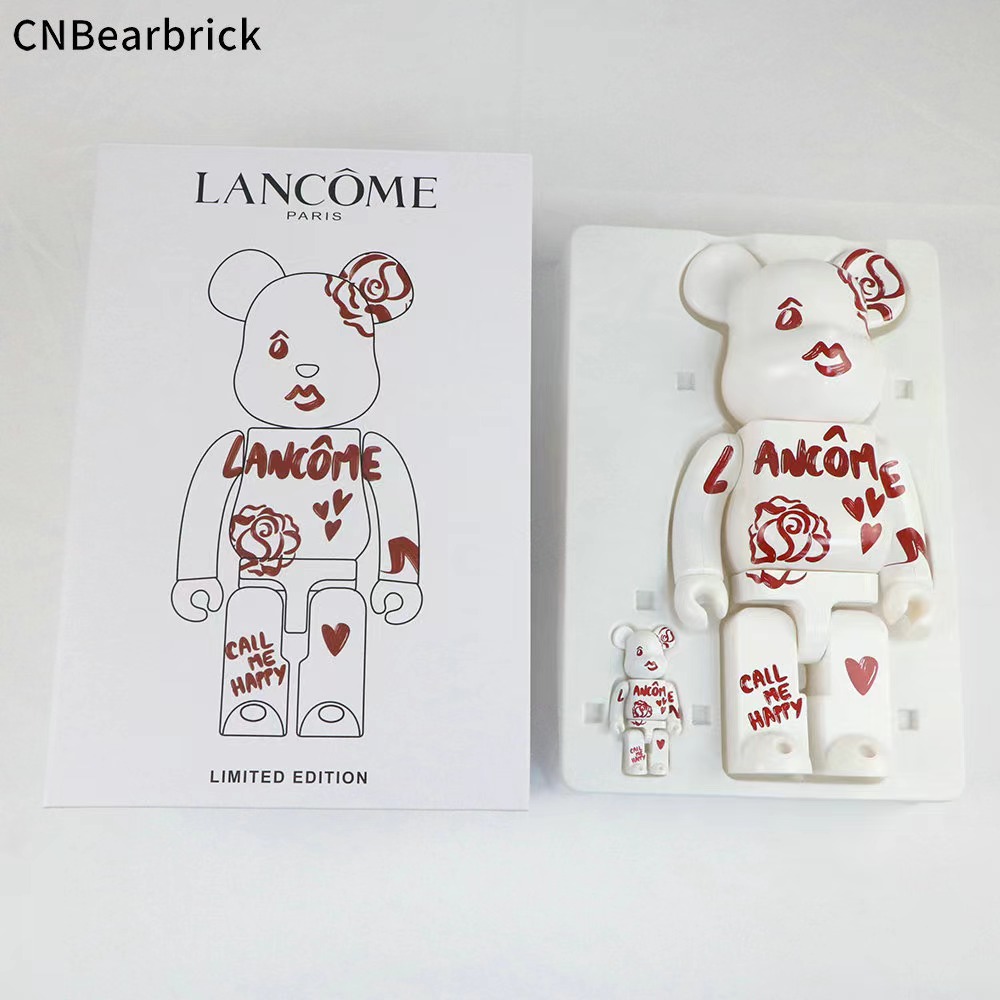 Bearbrick – boîte de couleur domestique 400% 28CM, bloc de construction, poupée tendance ours violent, ornement décoratif fait à la main, nouveau Spot