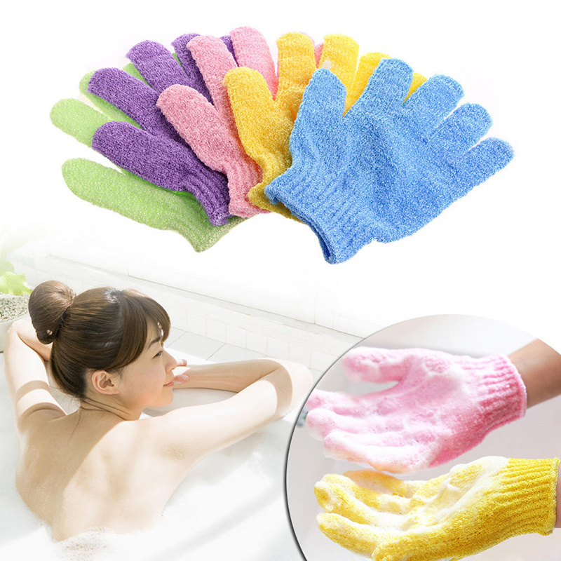 Duschskalning exfolierande mitt skrubba handske bak￥t skid motst￥nd kroppsmassage svamp tv￤tt hud fuktgivande spa badhandske