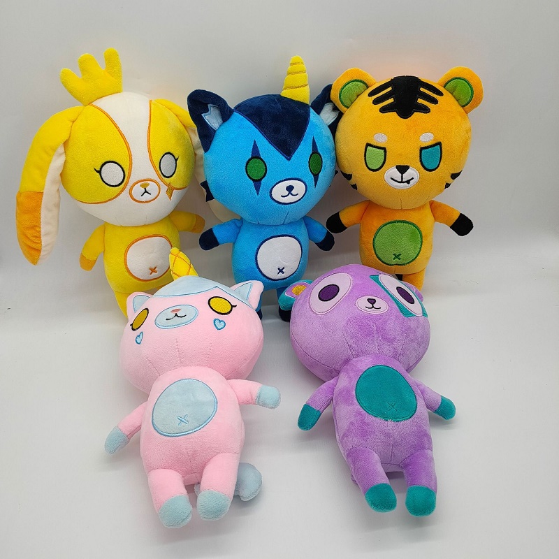 Fabrikanten Groothandel 5 ontwerpen Ranboo Fenitedi Bear Plush Toys Animation Cartoon Film en televisie -perifere poppen voor kindergeschenken