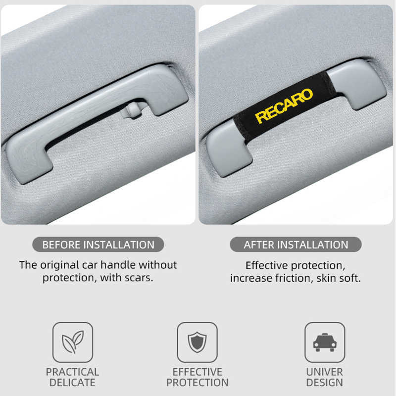 Auto -Innendach -Handlauf -Plüsch -Cover -Autohalter -Armlehre Beschützer für Recaro Racing Car Styling