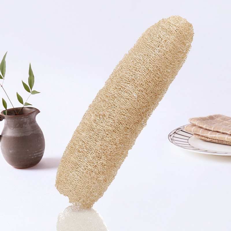Bucle de brote de muesca de mugo de mugo natural exfoliante esponja de bizc￳bal de bizera de biesta llena de esponja depurador de esponja para ba￱o de cocina