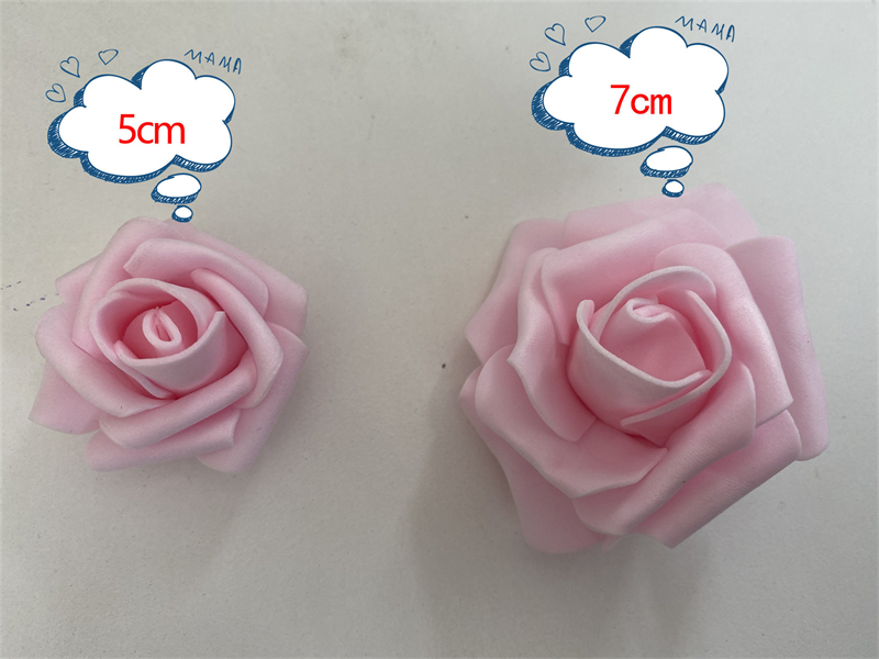 Simulation flowers LED foam simulation rose lights string pink and white roses solar battery models wedding birthday Valentine's Day decoration