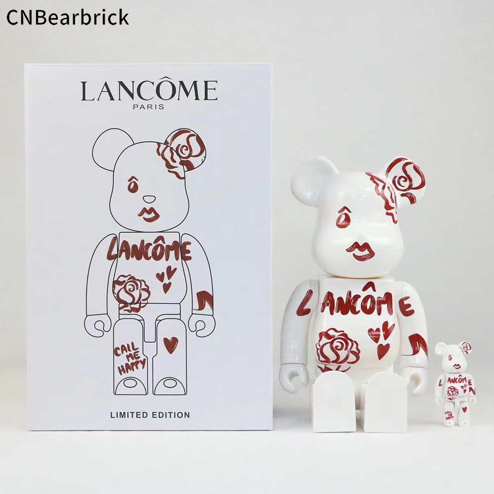 Bearbrick – boîte de couleur domestique 400% 28CM, bloc de construction, poupée tendance ours violent, ornement décoratif fait à la main, nouveau Spot