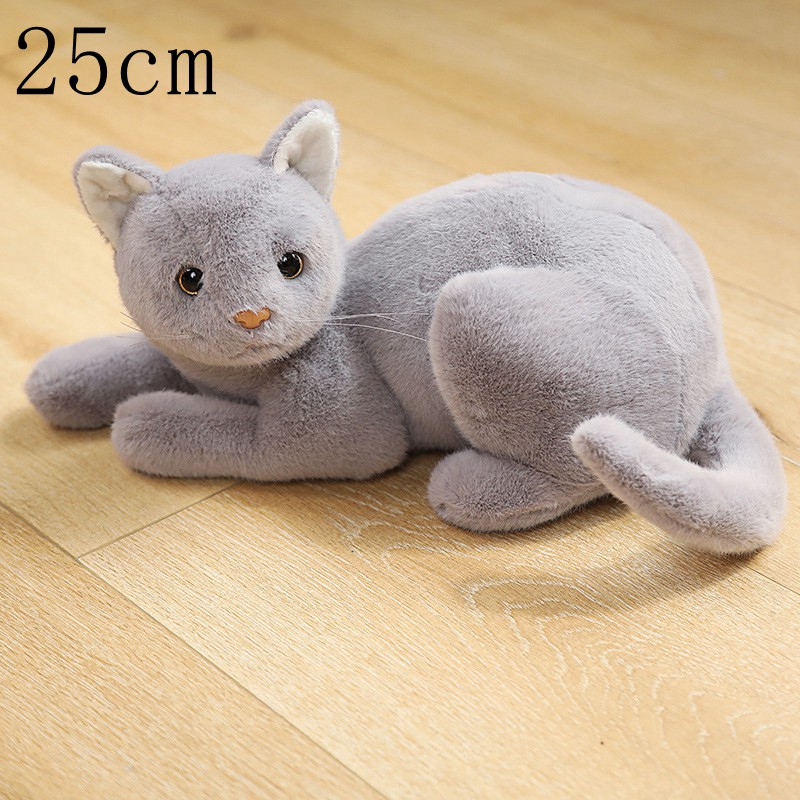 25 cm-33cm simulatie vaste kleur kat pluche speelgoed Amerikaans shorthai siamese kitty schattige huisdier pop knuffel dier kinderen huisdecoratie