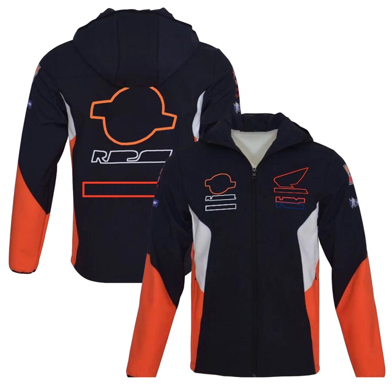 Nieuwe motorsport-sweaterjas voor heren, warm, waterdicht race-jack met opstaande kraag, uitrusting voor buitenrijden2481