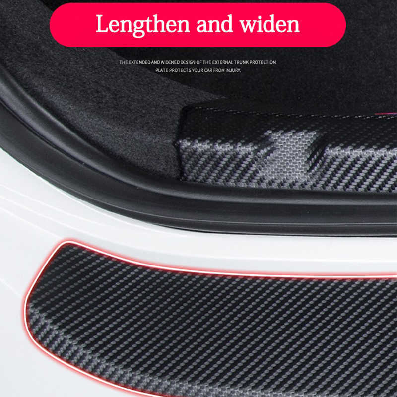 Dekorative Schutzaufkleber für den Kofferraum des Kofferraums. Hochwertiges Kohlefasergewebe für Audi A3 A4 A5 A6 A7 A8 Q3 Q5 Q7 Q8 Zubehör