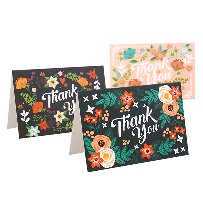 Flower Printed Greetings Card With Envelope Valentines Day Birthday Wedding Invitation Card Tarjeta De Felicitacion Con Estampado De Flores