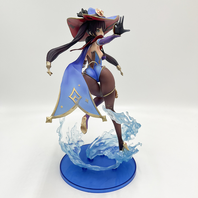 Jouet de décompression 25cm Genshin Impact Mona Anime Figure Astral Reflection Mona Action Figure Hu Tao / Paimon / Klee / Qiqi Figure Poupée de collection