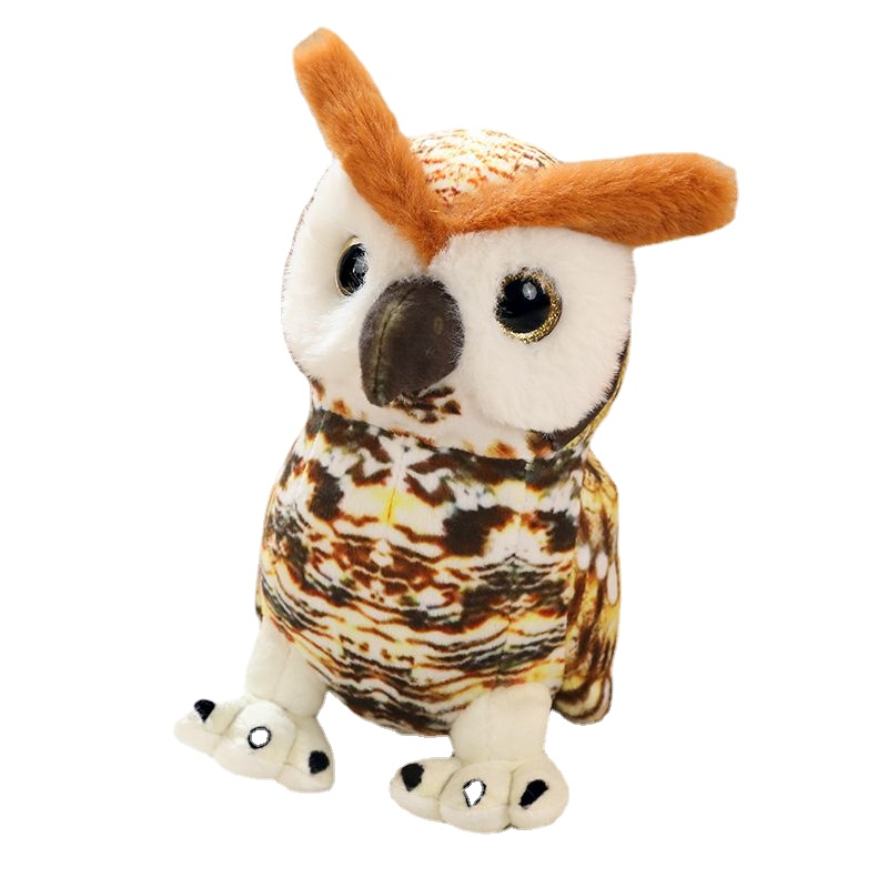 Funnation Simulation Owl Pletch Doll Doll Soft recheado coruja brinquedos de luxuos