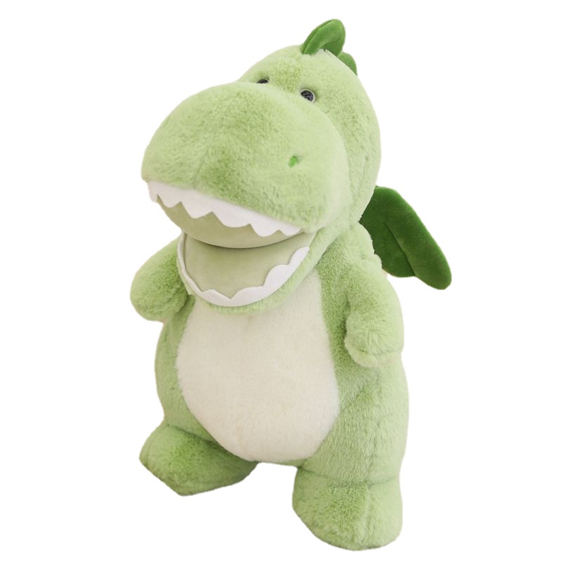 25-60CM Fluffy Bared Dinosaur With Wings Plush Toys Super Soft Cartoon Stuffed Animal Dolls for Kids Baby Hug Doll Home Decor