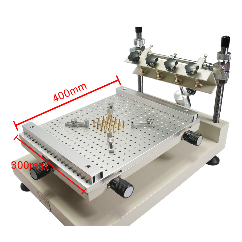 ZB3040H Manual Solder Paste Silkscreen Printer T962 Reflow Oven Soldering Station Infrared IC Heater for PCB SMT Repairing Kit