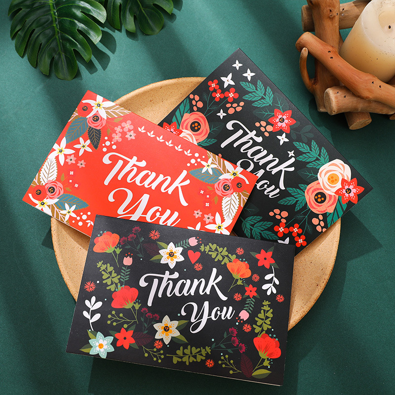 Flower Printed Greetings Card With Envelope Valentines Day Birthday Wedding Invitation Card Tarjeta De Felicitacion Con Estampado De Flores